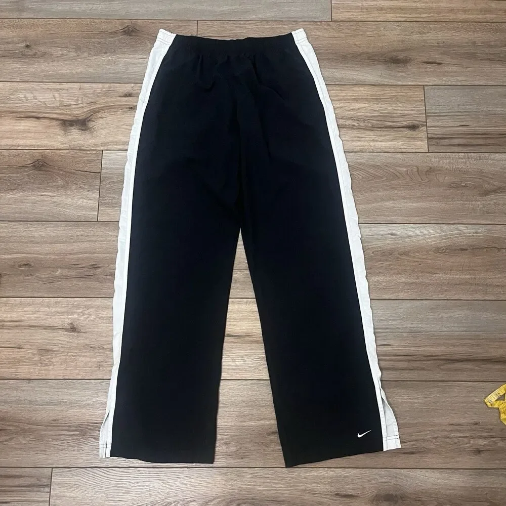 Nike Black Sweatpants with White Side Panels